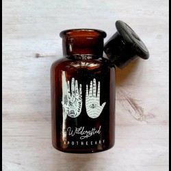 Amber Glass Apothecary Jar 125ml Amber Glass Apothecary Jar 125ml