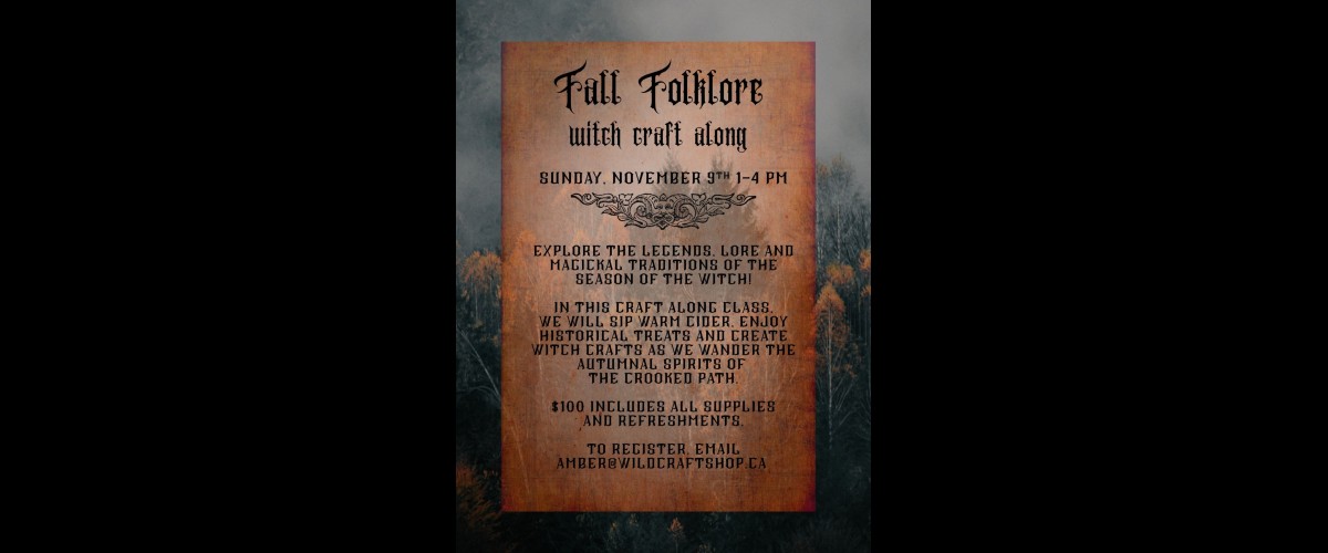 Fall Folklore Witch Craft Along